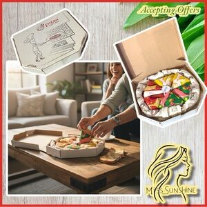 PizzaSocks Box NEW - Shoesize EU 41 - 46  fun gift - looks like 10 pair of socks